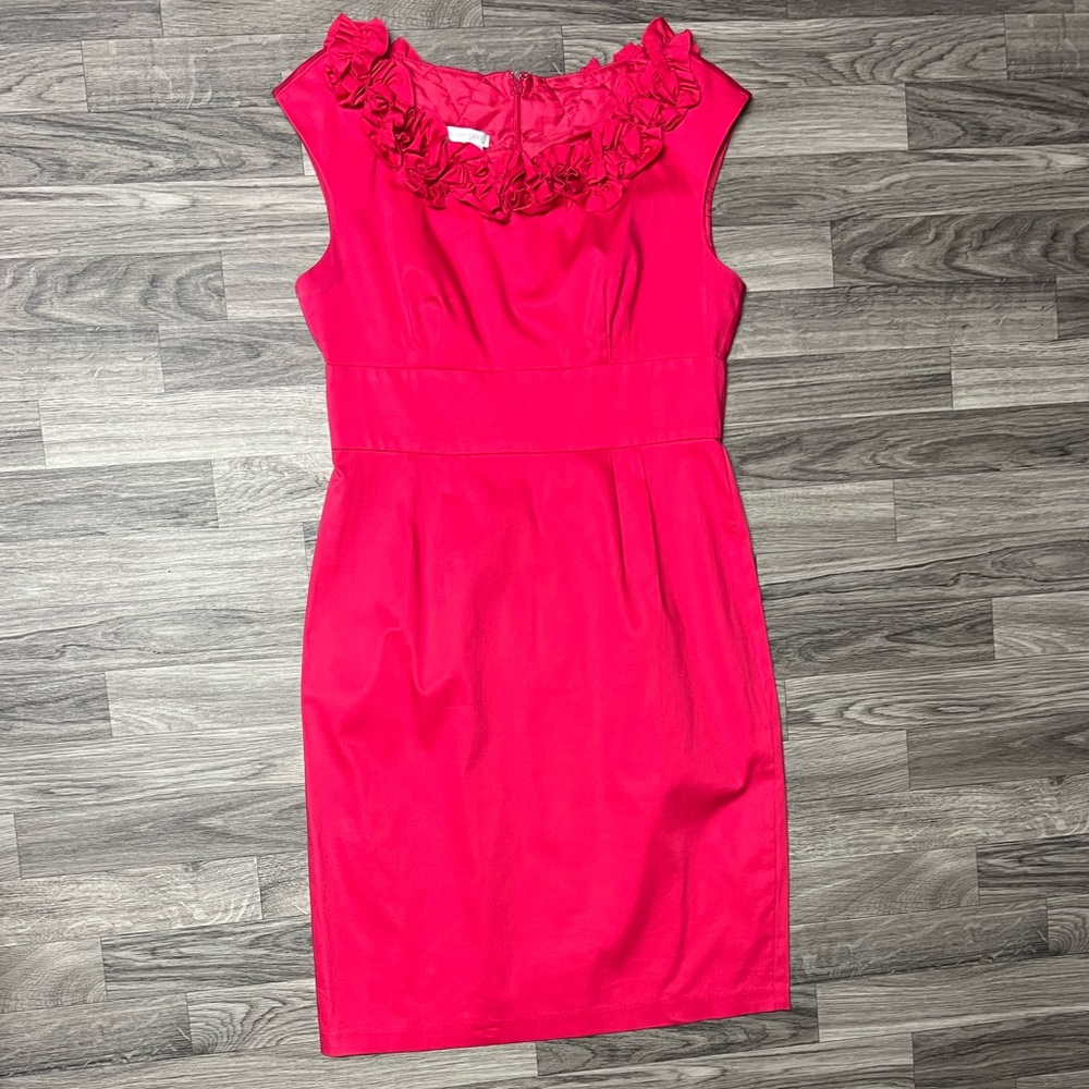 LONDON TIMES Magenta Dress